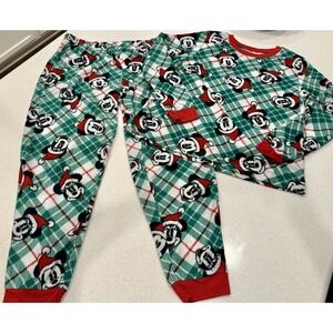 Men's Disney 100th Anniversary Mickey Minnie Pjs Pajama Set Christmas Holiday